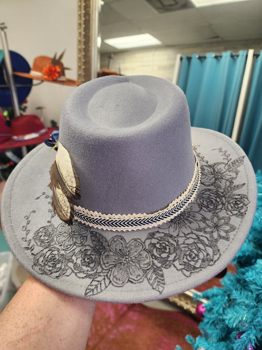 Slate Grey Handmade Hat