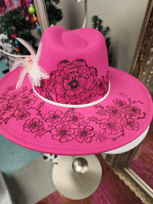 Poppin Pink Handmade Hat