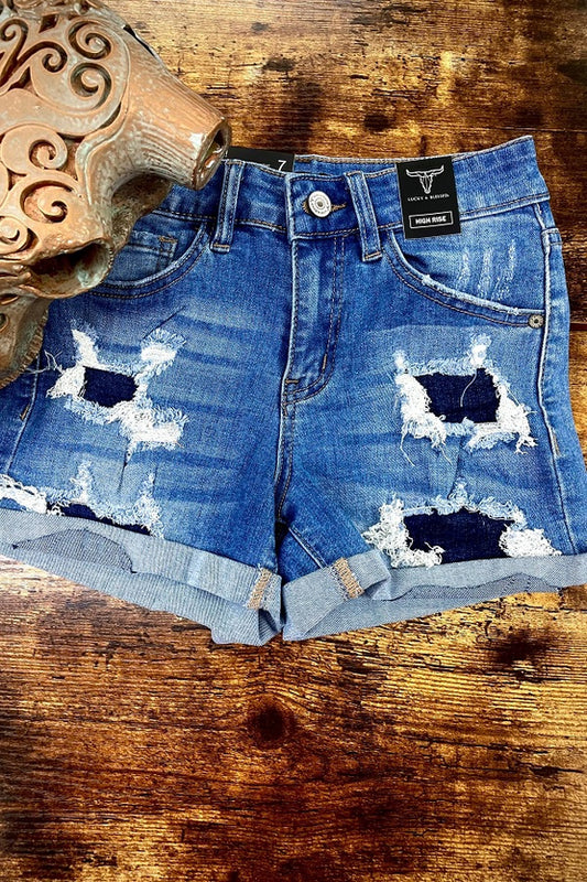 Girls Blue Jean Shorts