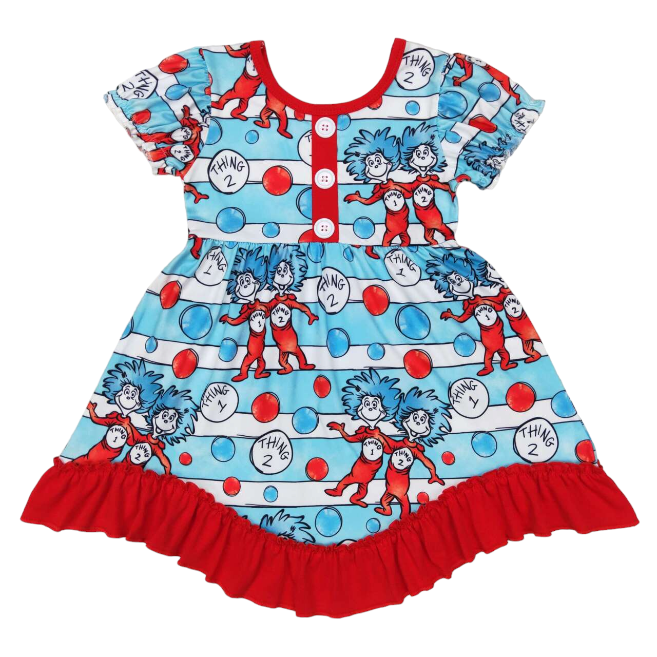 Dr Seuss Blue Dress