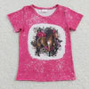 Pink Flower Horse Shirt