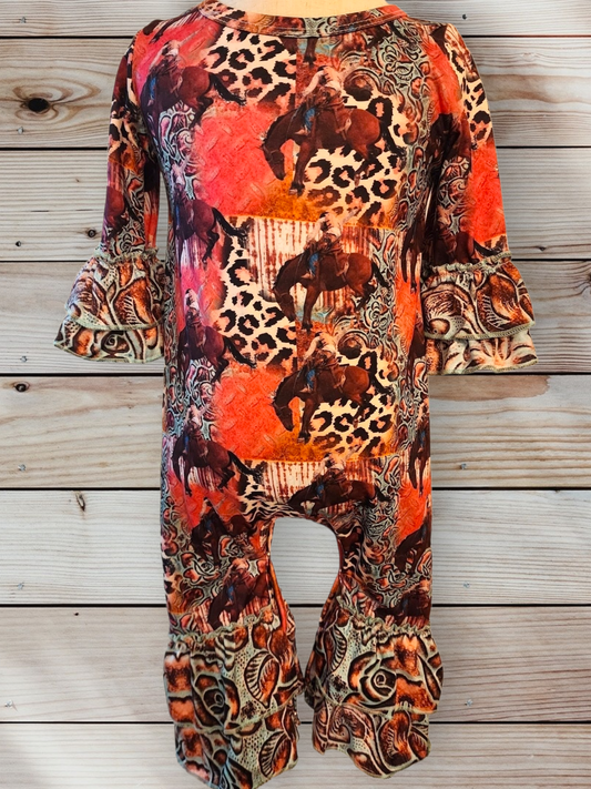 Buckin' Bronco Baby Romper