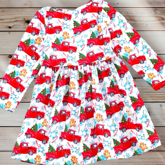 Red Truck Christmas Dress