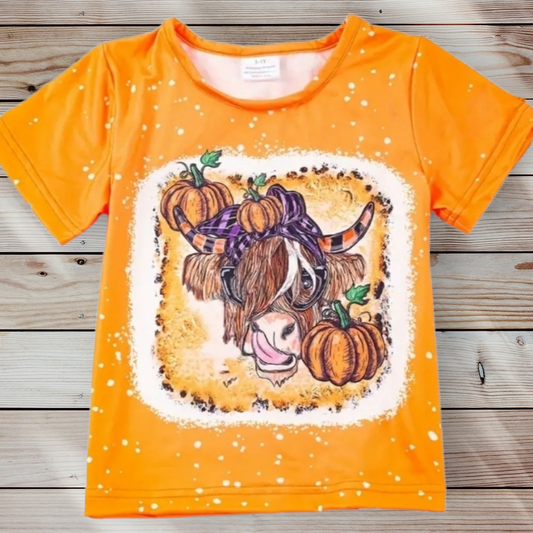 Orange Cow Halloween Shirt